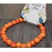 Orange stone bracelets